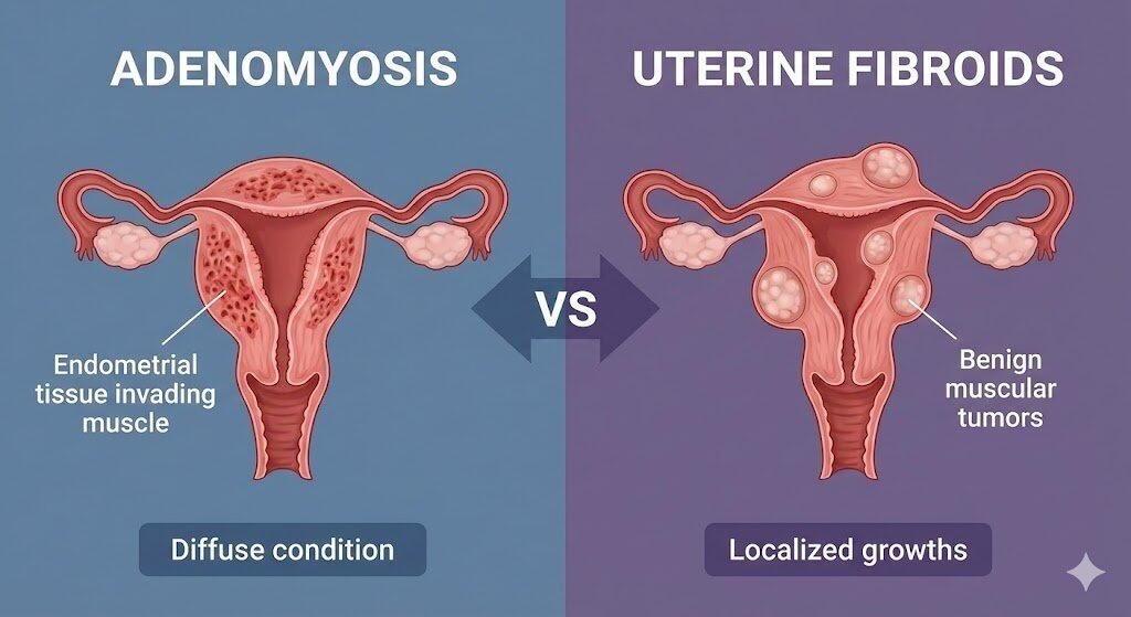 Adenomyosis vs. Uterine Fibroids: Differences and Non-Surgical Solutions